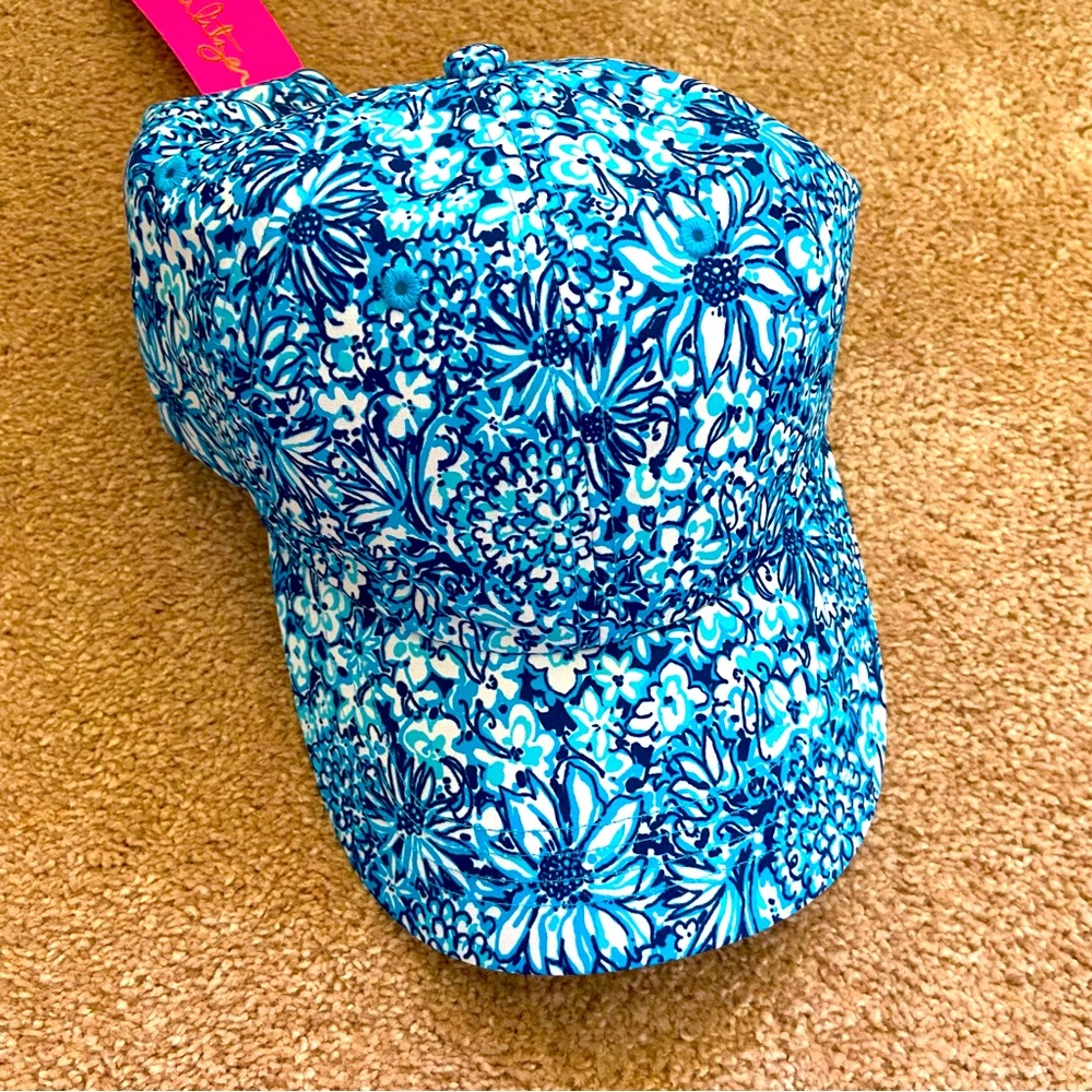 Lilly Pulitzer Blue Floral Hat